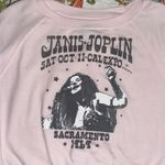 Recycled Karma ODDPEOPLE by RKB med Janis Joplin 1969 tour cropped pink grey graphic Sweatshirt Photo 4