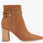 Paige  Celia Cognac Suede Boot with Stud Detail size 7.5 Photo 1