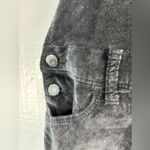 Old Navy  L 10/12 Velvet Overalls in Jet Black Photo 3