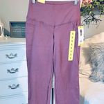 Leggings Jockey Flare Cropped Nocturne Rose Mauve Womens Small Athletic Fashion Photo 3