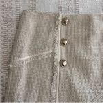 Veronica Beard  Starck skirt ivory silver tweed fringe mini skirt size 10 Photo 7