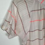 Ace & Jig Striped Metallic Short Sleeve Top Size Medium Photo 4