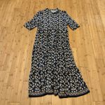 Max Studio  Blue Ruffled Tiered Midi Sundress Photo 1