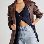 Free People Ruby Navy Blue Ripped Cut Out Long Sleeve L Photo 0