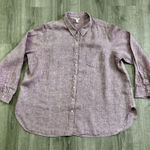 LL Bean Linen Shirt Blouse Top Women’s Size 3XL Light Red Long Sleeve Breathable Photo 0