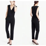 J.Crew Drapey Oxford Black Jumpsuit Size 0 Photo 6