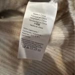 J.Crew Women's Sweater 100% Cashmere Ribbed Stripe S BF015 Pearl Oyster Ash Photo 5