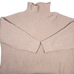 Aerie Oversized Mock Neck Chunky Knit Sweater Blush Pink M Photo 2
