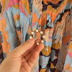 Diane Von Furstenberg  Dress Short Sleeve Crew Neck Pullover Silk Size 6 Boho Photo 6