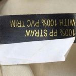 Nicole Miller  Straw Wood Handle Snap Closure Clutch Photo 8