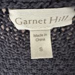 Garnet Hill  Cardigan Sweater Women’s Small Oversized Sleeveless Open Front Blue Photo 1