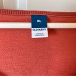 Old Navy Dark orange button front boxy cropped women’s blouse  xl 22” length Photo 1