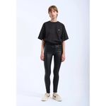 Dr. Denim Lexy Skinny Jeans in Black Metal Small Womens Vegan Pleather Photo 13