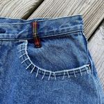 Jordache Women's Patchwork Embroidered Denim Mini Jean Skirt Size 28" Waist Photo 3