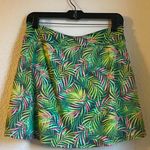 Lands' End  Baltic Teal Multi Palm Print Swim Skirt Photo 1