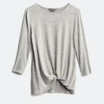 Market & Spruce  Samantha front twist brushed knit top size small. Photo 3