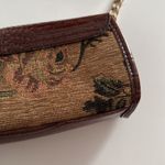 Liz Claiborne Brown Croc-Embossed Shoulder Bag with Chain Detail EUC Photo 4