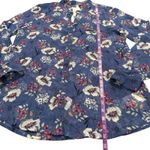 Kut From The Kloth  NWT Sinclaire Floral Print Sheer Button Down Blouse Large Photo 9