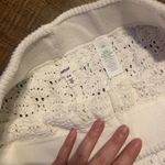 Aerie  thick knit crochet tassel white pants boho coastal Nwot casual $89 spring Photo 8