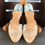 Casadei Vintage Taupe Heeled Sandals 7.5AA Narrow Photo 5