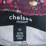 Chelsea Studio 4X Berry Bouquet Leggings Plus Purple Photo 7