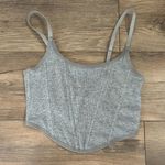 Colsie Crop Top Gray Size M Photo 0