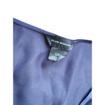 Club Monaco Silk V-Neck Tank Top Cami Large Navy Blue Quiet Luxury Capsule Chic Photo 5