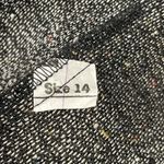 Vtg Mitchell Mitchell Womens 14 Blazer Long 3/4 Ruched Sleeves 80s Shoulder Pads Gray Photo 10