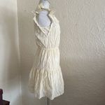 Joie  Cream Embroidered Eyelet Ruffle Tiered Dress Small Cottage Prairie Photo 8