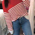 Wonderly  red knit sweater size large Photo 0