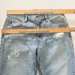 Kancan Medium Wash Ripped Raw Hem Mid Rise Distressed Blue Denim Jeans No Sz Tag Photo 4