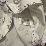 Vineyard Vines Women’s Button Pullover Top White/ Blue Sailboat Size 00 Photo 3