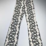 Motel Rocks Zoven Trousers Dragon Rope White High Waist 32" Inseam Size M Photo 1