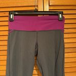 Lululemon Run Full Tilt Crop Purple and Black Leggings Sz 2 Photo 1