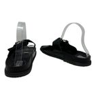 ZARA  Slide Sandals Buckles Double Strap Faux‎ Leather Black Size 41 US 10 Photo 10