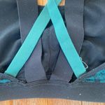 green and black snake print marbled sports bra Size XS Photo 5