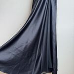 Kumi Kookoon 100% Silk Black Midi Slip Cocktail Romantic Strappy Dress SZ Large Photo 1