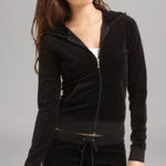 Juicy Couture Y2K Black Label Velour Hoodie Medium Photo 0