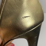 Topshop  Gold Ankle Strap Heeled Sandal Photo 4