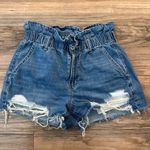 American Eagle  Outfitters High Waist Blue Denim Shorts Photo 0