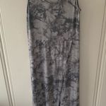 MSK Grey Black Ombre Tie Dye Faux Wrap Tank Dress S NWT Gray Photo 0