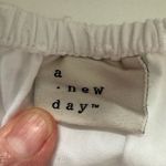 A New Day  White Puff Sleeve Peplum Blouse Size XL Photo 1