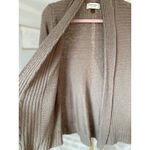 Sonoma  Life Style Knit Cardigan Taupe Open Front Cozy Layering Neutral Cozy Soft Photo 3