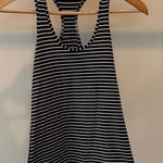 Lululemon  Cool Racerback Parallel Stripe Black White Photo 0