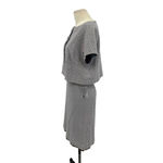 Orla Kiely Gray Eyelet Lace Two Piece Skirt Suit Set Size 4 Photo 3