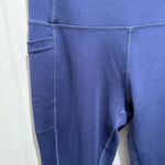 Nicole Miller  Sport Leggings Blue Women's Size‎ Medium Athletic Athleisure Yoga Photo 2