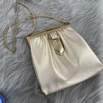 Faux leather vintage glam gold art deco shoulder bag Photo 0