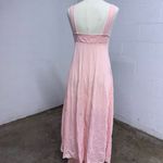 American Vintage Vintage Coquette bedazzled pink sheer maxi plunge dress Photo 2