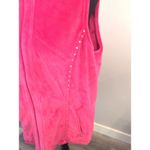 Quacker Factory  Pink Bling Zip Front Vest Size Medium M quilted Photo 1
