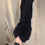 EXPRESS Women’s  Black Sleeveless Dress with Ruffles on the sides Photo 1